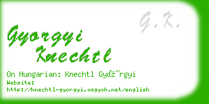 gyorgyi knechtl business card